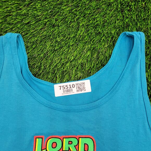 Vintage 1992 Funny Lake Tank-Top Medium 20x27 Blue - Picture 12 of 12